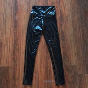 Faux leather leggings